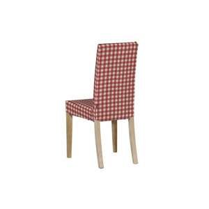 Dekoria Návlek na stoličku Harry (krátky), červeno-biele káro, návlek na stoličku Harry krátky, Quadro, 136-16