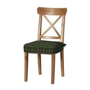 Dekoria Sedák na stoličku Ingolf, zeleno - červené káro, návlek na stoličku Inglof, Bristol, 142-69