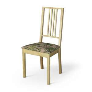 Dekoria Poťah na stoličku Börje, zelené rastliny na špinavo - ružovom podklade, poťah na stoličku Börje, Tropical Island, 143-71