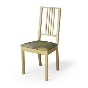 Dekoria Poťah na stoličku Börje, geometrické vzory v zeleno - hnedých farbách, poťah na stoličku Börje, Vintage 70's, 143-72