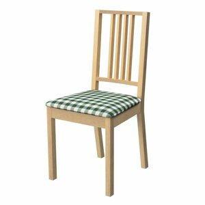 Dekoria Poťah na stoličku Börje, zielono biała kratka (1,5x1,5cm), poťah na stoličku Börje, Quadro, 144-34