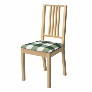 Dekoria Poťah na stoličku Börje, zielono biała krata (5,5x5,5cm), poťah na stoličku Börje, Quadro, 144-36