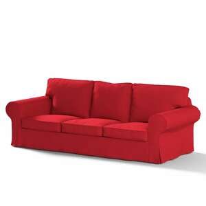 Dekoria Poťah na sedačku Ektorp STARÝ MODEL (rozkladacia, pre 3 osoby), červená - Scarlet red, Poťah na sedačku Ektorp pre 3 osoby - rozkladacia, Cotton Panama, 702-04