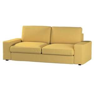 Dekoria Poťah na sedačku Kivik (nerozkladá sa, pre 3 osoby), matná žltá, Poťah na sedačku Kivik pre 3-os., Cotton Panama, 702-41
