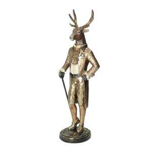 Dekoria Dekorácia Sir Deer, 17 x 14 x 54 cm