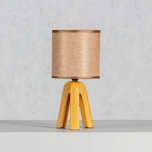 Dekoria Stolová lampa Aloa light brown, 15 x 30,5 cm