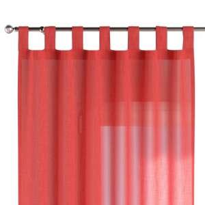 Dekoria Záves na pútkach, priesvitná, červená, 130 × 260 cm, Výpredaj, 128-02