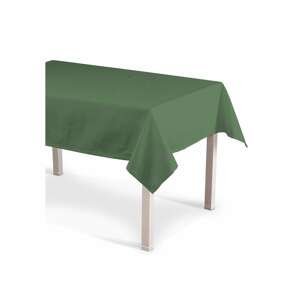 Dekoria Obrus na stôl obdĺžnikový, fľašovo zelená, 130 x 130 cm, Loneta, 133-18
