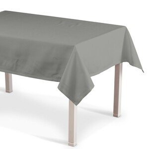 Dekoria Obrus na stôl obdĺžnikový, sivá, 130 x 130 cm, Loneta, 133-24