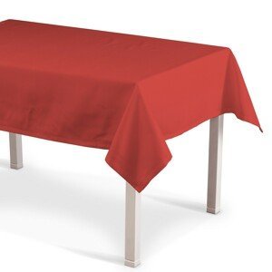 Dekoria Obrus na stôl obdĺžnikový, červená, 130 x 130 cm, Loneta, 133-43