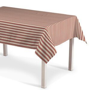 Dekoria Obrus na stôl obdĺžnikový, červeno-biele prúžky, Quadro, 136-17