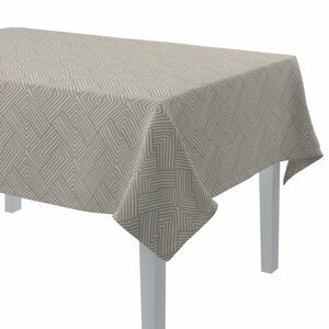 Dekoria Obrus na stôl obdĺžnikový, béžovo-krémové geometrické vzory, 130 x 130 cm, Sunny, 143-44