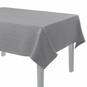 Dekoria Obrus na stôl obdĺžnikový, grafitová sivá, 130 x 130 cm, Imperia Premium, 144-08