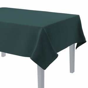 Dekoria Obrus na stôl obdĺžnikový, matná smaragdová zelená, 130 x 130 cm, Linen, 159-09