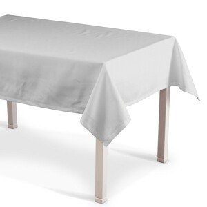 Dekoria Obrus na stôl obdĺžnikový, biela, 130 x 130 cm, Linen, 392-04