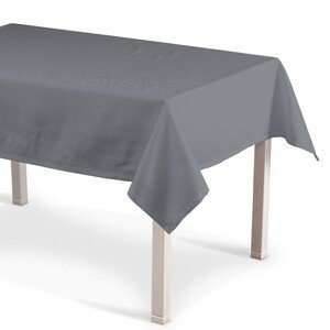 Dekoria Obrus na stôl obdĺžnikový, sivá, 130 x 130 cm, Cotton Panama, 702-07