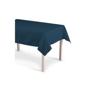 Dekoria Obrus na stôl obdĺžnikový, modrá morská, 130 x 130 cm, Cotton Panama, 702-30