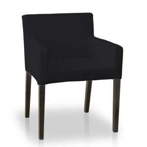 Dekoria Návlek na stoličku s opierkami Nils, čierna, návlek na stoličku Nils s opierkami, Etna, 705-00