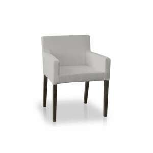 Dekoria Návlek na stoličku s opierkami Nils, svetlo - šedá, návlek na stoličku Nils s opierkami, Etna, 705-90