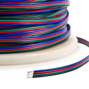 Kábel pre LED pásky RGB 3528, 5050 priemer 0,35