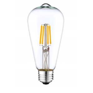 Dekoratívna LED žiarovka E27 6W ST64 teplá biela