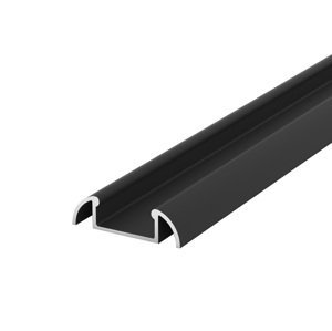 Hliníkový Profil pre LED pásky BRG-2 1m čierny