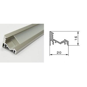 Hliníkový Profil pro LED pásky rohový CORNER 2m