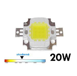 Chip LED COB pre reflektory 20W 1900lm 6400K studená biela