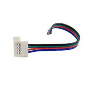 Konektor click - pre LED PÁSKY - RGB - 10mm - 4pin - s vodičom