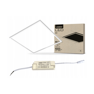 LED panel - 60x60cm - 40W - neutrálna biela - biely rám
