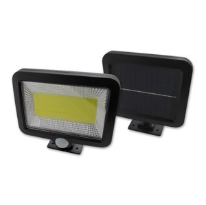 LED solárny reflektor - 5W - COB - senzor súmraku a pohybu - studená biela
