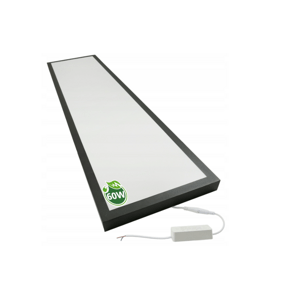 LED panel povrchový čierny - 30x120 - 60W - neutrálna biela