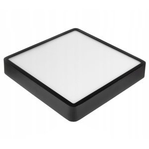 LED panel štvorcový povrchový čierny 30x30x3, 5cm - 24W - 1900Lm - neutrálna biela