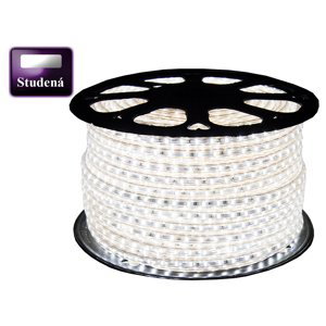 LED pásik - 230V - SMD 2835 - 1m - 60LED/m- 6W/m - 380Lm - IP68 - studená biela - 10mm