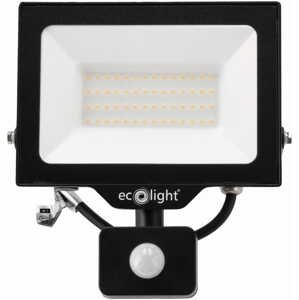 LED reflektor 50W 2v1 - neutrálna biela + čidlo pohybu