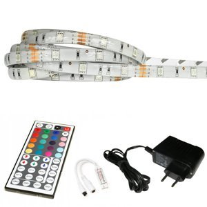 LED pásik - RGB 5050 - 2,5m - 30LED/m - 7,2W/m - IP65 - komplet - ovládanie 44 tlačidiel