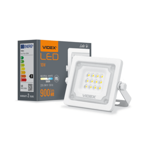 LED reflektor 10W - 900 lm - IP65 - biely