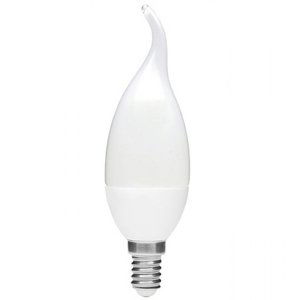 LED žiarovka plamienok - E14 - 4W - 360 lm - studená biela