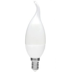 LED žiarovka plamienok - E14 - 6W - 550 lm - studená biela
