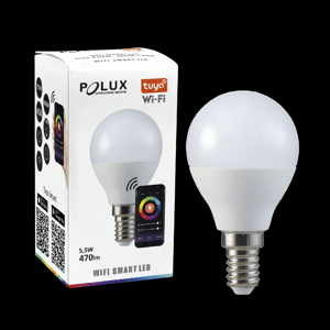 LED žiarovka SMART 5,5 W 470lm RGB + biela Wi-Fi TUYA