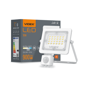 LED reflektor PIR - 10W - 900 lm - so senzorom pohybu
