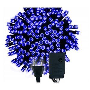LED vianočná reťaz - 150LED - 15M - IP20 - 8 funkcií - modré