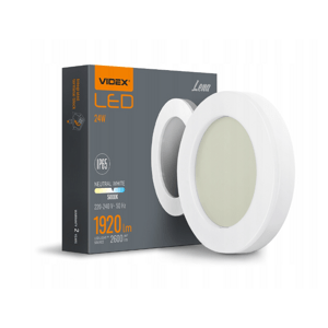 LED vonkajšie fasádne svetlo - 24W - okrúhle - biele