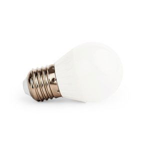LED žiarovka - E27 - 4W - 360Lm - guľa - teplá biela