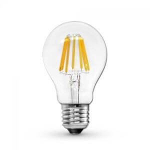 LED žiarovka - E27 - 6W - 600Lm - filament - teplá biela