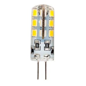 LED žiarovka - G4 - 3,2W - silikón - 320L - studená biela