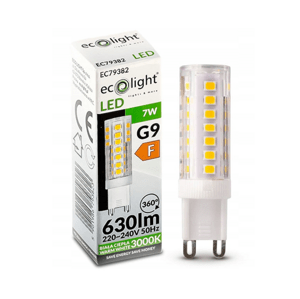 LED žiarovka - G9 - 7W - teplá biela