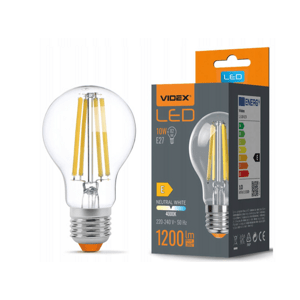 LED žiarovka filament - E27 - 10W - A60 - neutrálna biela