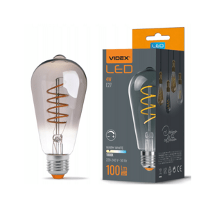 LED žiarovka filament - E27 - 4W - ST64 - stmievateľná - teplá biela