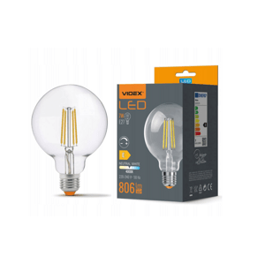 LED žiarovka filament - E27 - 7W - G95 - stmievateľná - neutrálna biela